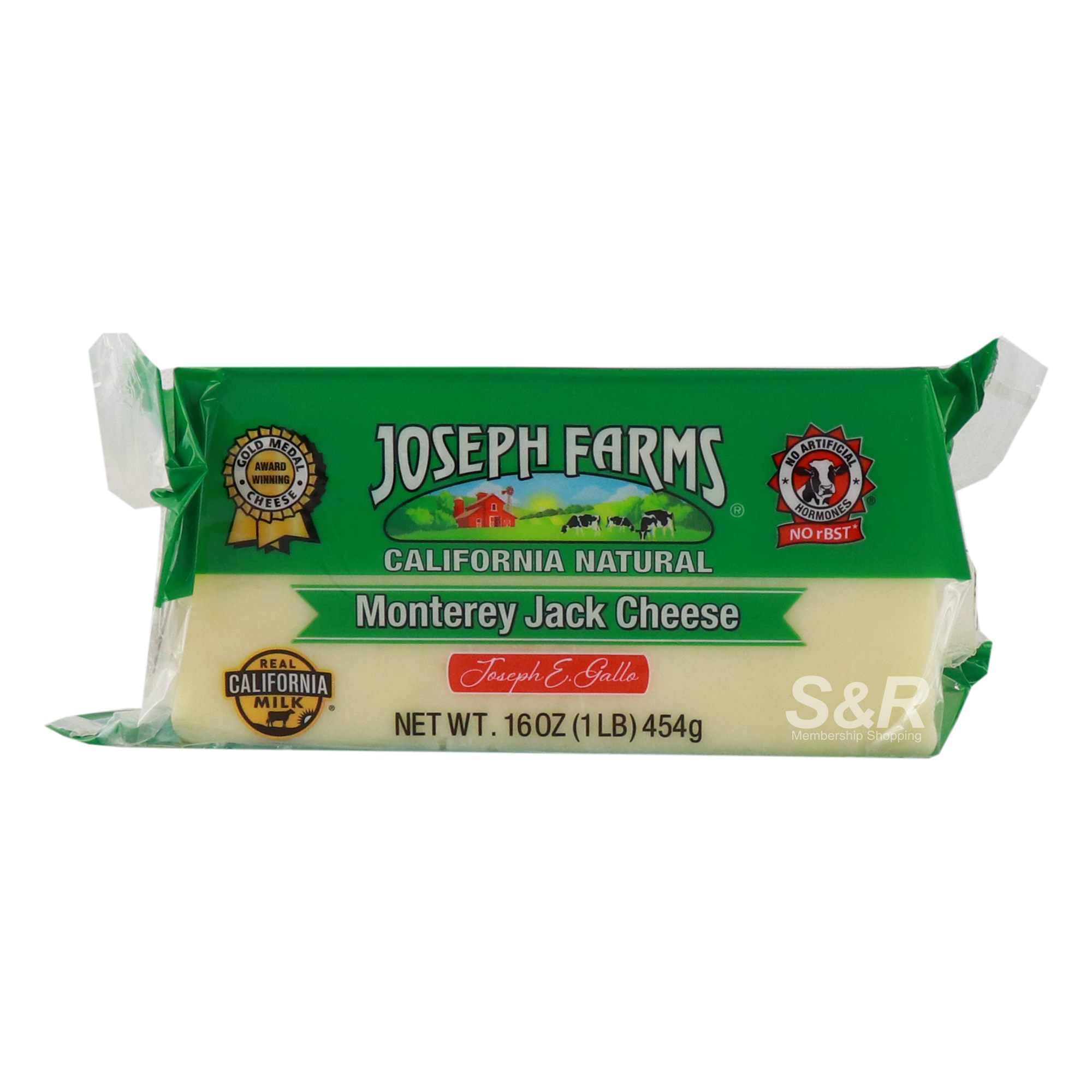 Joseph Farms Monterey Jack Cheese 454g Joseph Farms Monterey Jack Cheese 454g